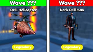 😨DRILL HELICOPTER vs DARK DRILLMAN😨 in ENDLESS MODE🔥  Toilet Tower Defense [upl. by Ingaberg]