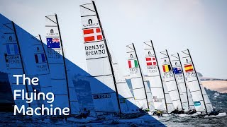 The Flying Machine – Nacra 17 Sailing  Aarhus 2018 [upl. by Schwing71]