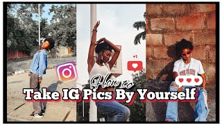 How To Take IG Pictures By YOURSELF Locations  Tips  Tripod  Vlog [upl. by Aidua203]