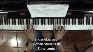 El danubio azul PianoTutorial Jorheral [upl. by Petty582]