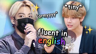 bts speaking english in tiny [upl. by Gignac492]