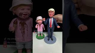 From Clay to Bobblehead ：Cute Character and Donald Trump [upl. by Irrak]