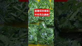 香菜這樣做可放半年都脆綠 [upl. by Adoc]