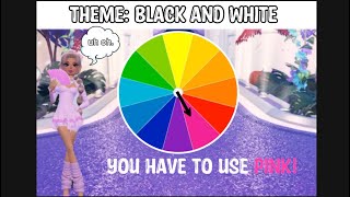 Mystery Wheel PICKS The COLORS I have to Wear in Dress to Impress slay slayingmaple dti colors [upl. by Ahtebat680]