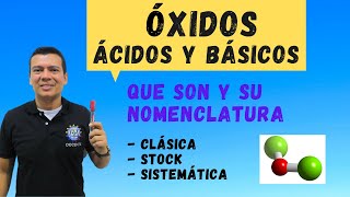 OXIDOS BASICOS Y OXIDOS ACIDOS  FORMULACION Y NOMENCLATURA DE OXIDOS CLASICA  STOCK Y SISTEMATICA [upl. by Troc]