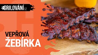 RECEPT na gril 🐖 Vepřová žebírka grilovaná v grilu Weber Smokey Mountain [upl. by Altman]