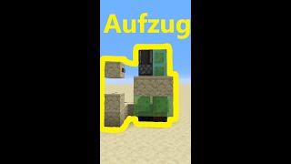 Kurztutorial  Minecraft Aufzug  17 [upl. by Ellehcir674]