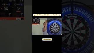 Darts  Online match flight disaster Darts funny [upl. by Eiclud]