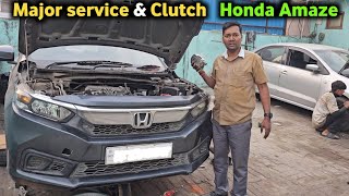 Honda amaze major service amp clutch service [upl. by Josepha502]