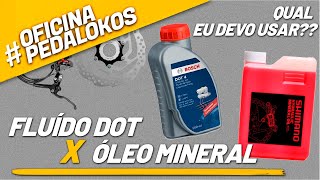 FLUÍDO DE FREIO DOT OU ÓLEO MINERAL QUAL EU DEVO USAR  OFICINA PEDALOKOS [upl. by Hanni]