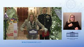 First Lady Jill Biden Hosts a Toys for Tots Event at the White House [upl. by Melmon59]