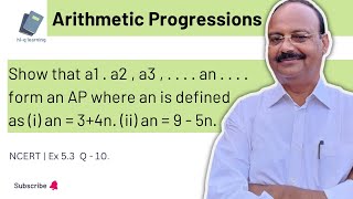 Show that a1  a2  a3       an      form an AP where an is defined as I an  3  4n [upl. by Phelan4]