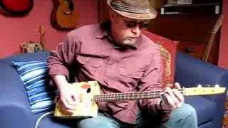 Delta blues improvisation on cigar box guitar [upl. by Emerej]