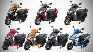 2020 Honda Dio  All Colour options  Images  AUTOBICS [upl. by Devlen202]