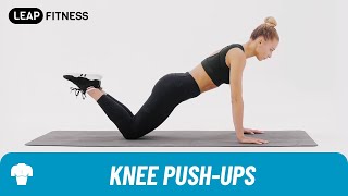 How to Do：KNEE PUSHUPS [upl. by Manard]