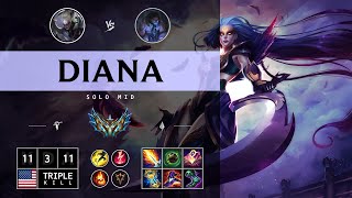 Diana Mid vs Sylas  NA Challenger Patch 1414 [upl. by Tanya]