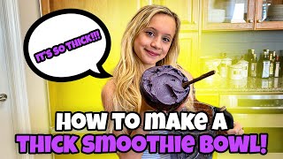 HOW TO MAKE A THICK SMOOTHIE BOWL DAIRY QUEEN BLIZZARD THICK [upl. by Stier190]