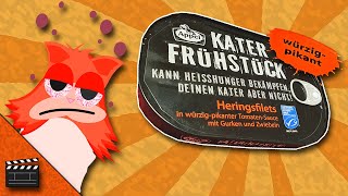 Appel Kater Frühstück im Test Heringsfilets in pikanter Tomatensauce  Fischkonserve 🐟🐈 [upl. by Nhojleahcim766]