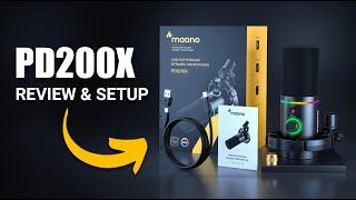 🎙️ Maono PD200X USBXLR Dynamic Microphone InDepth Review and Setup Guide [upl. by Woo]