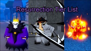 Resurrection tier list Updated Reaper 2 [upl. by Inva]