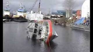 Coast Guard Response Boat SelfRighting Test [upl. by Giacinta208]