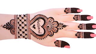 😱🔥easy top Arabic mehndi designweddingDulhan special mehndidesignsimplehenna madhieid mehandi [upl. by Ila709]