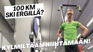 Hiihtoloma Onnistuuko 100 km Ski Erg laitteella osa 1 [upl. by Annat495]