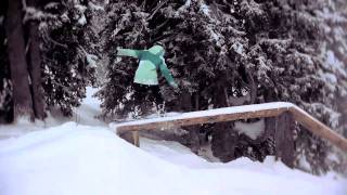 Alyona Alyokhina shreding in Avoriaz for Roxy [upl. by Yobybab]