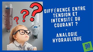 Difference entre Tension et Intensité  Analogie hydraulique [upl. by Reube]