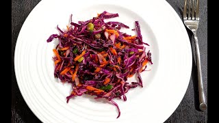 Red Cabbage SaladSlaw Recipe  shorts [upl. by Ai]