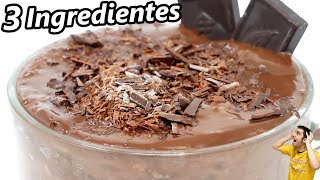 Con solo MAIZENA CACAO y LECHE prepara este POSTRE DELICIOSO FÁCIL SIN GLUTEN y SIN HORNO😋🥣 740 [upl. by Kcirad]