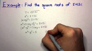 HSC Maths Ext2  Complex Numbers  Finding Square Roots of Complex Numbers [upl. by Bastian]