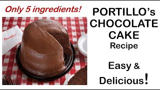 EN PORTILLOS CHOCOLATE CAKE  DIY  Make it AT HOME Super EASY and DELICIOUS [upl. by Odnaloy]