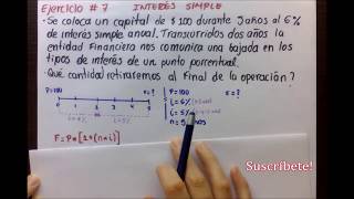 Cómo calcular el capital final cambios en la tasa de interés  interés simple [upl. by Eenhpad]