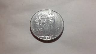 100 Lire Italy Coin date 1976 [upl. by Falkner300]