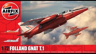 A NATTY LITTLE KIT  Airfix 172 Folland Gnat T1 Review [upl. by Okiruy]