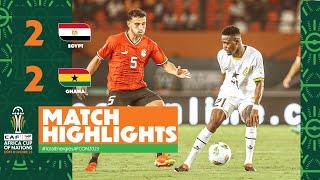 HIGHLIGHTS  Egypt 🆚 Ghana ملخص مباراة مصر وغانا TotalEnergiesAFCON2023 [upl. by Meletius]