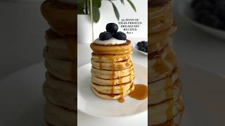 Highprotein Breakfast Idea Fluffy Pancakes🤩 highprotein healthyrecipes glutenfree [upl. by Petta]