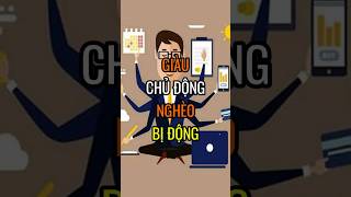 Giàu CHỦ ĐỘNG  Nghèo BỊ ĐỘNG  DBDMoney shorts [upl. by Bornstein]