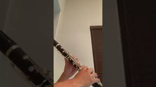 Spongebob Krusty Krab Theme on Clarinet [upl. by Delisle918]