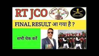 RT JCO RESULT 2024  RT JCO RESULT 2024  ARMY BHARTI RESULT 2024 [upl. by Elma]