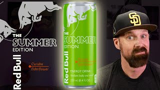 Summer Edition Red bull  The New Curuba and Elderflower Flavor [upl. by Ahsaeym]