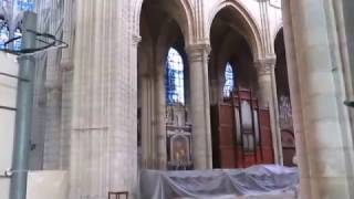 Pierre Lenoble report Tempête Egon Cathédrale Soissons 13janvier 2017 [upl. by Anoerb]