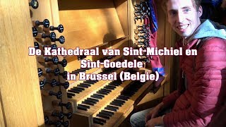 Gert van Hoef improviseert op het Grenzingorgel in de Kathedraal van Brussel  2016 [upl. by Barabbas]