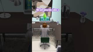 Sims FreePlay  my sims playing sims 3 [upl. by Aicinod453]