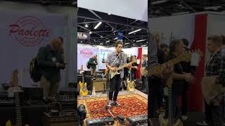 Jason Kertson playing Paoletti Guitars at NAMM [upl. by Ispep]