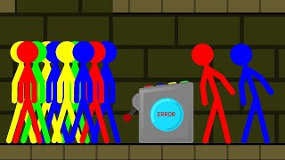 Watergirl and Fireboy Stickman Animation  Forest Temple Parkour Part 14 [upl. by Frederick661]