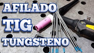 Soldadura TIG afilar TUNGSTENO Fácil [upl. by Cogn]