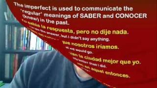 Differences Between the Spanish Verbs Saber and Conocer [upl. by Margherita]