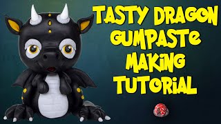 Tasty Dragon Gumpaste Making Tutorial [upl. by Leiser]